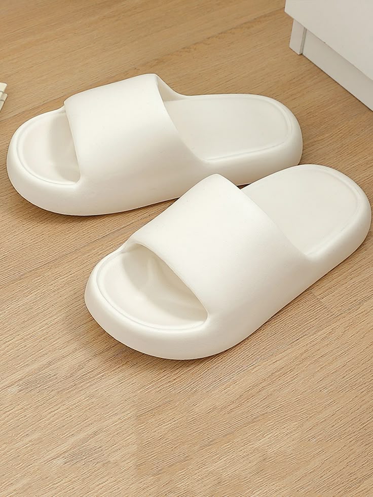 Cloud Comfort: Ultra-Soft Beige Foam Slide Slippers