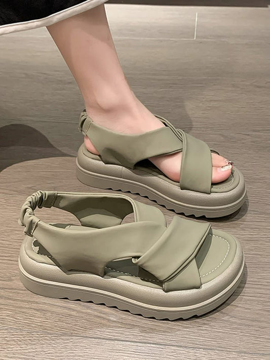 Minimalist Flatform Slingback Sandals – Effortless Summer Style for Women